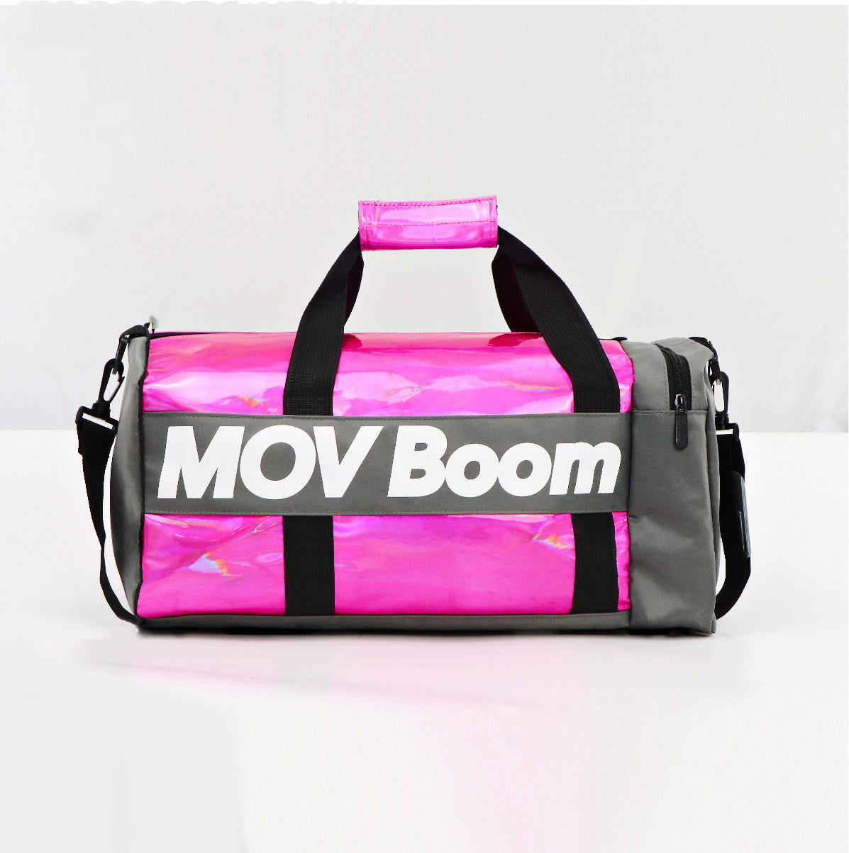 ✨ Sports Training Yoga Bag – Laser PU Leather Gym Bag for Women