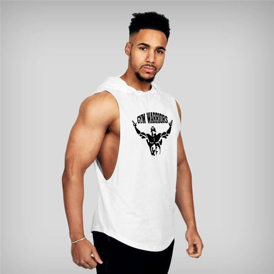 Men’s Hooded Gym Vest – Summer Sports Waistcoat, Hipster Style Workout Tank Top
