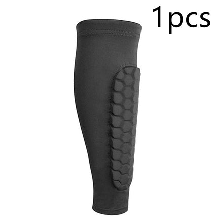 🧦 Honeycomb Shank Protection Foot Sock for Men – Anti-Collision, Non-Slip, Athletic Performance Socks