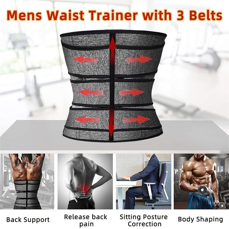 💪 Men’s Sports Fitness Waist Belt – Shapewear Corset for Slimming, Core Support & Performance