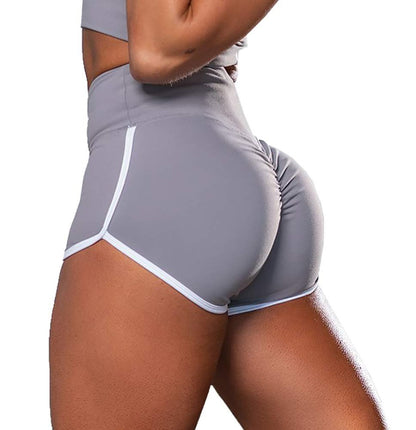 🍑 Sexy High Waist Sports Running Shorts – Solid Color, Tight Fit, Hip-Lifting Activewear for Women
