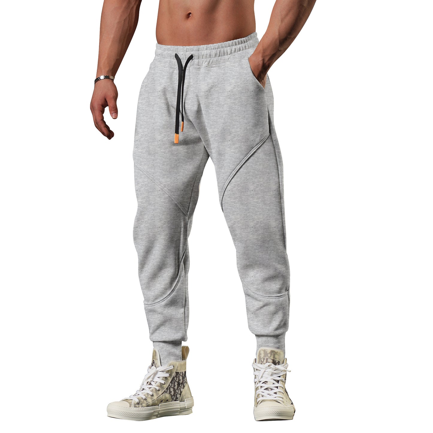 🥶🔥 Men’s Warm Outdoor Track Sweatpants – Loose Tapered Leisure Joggers