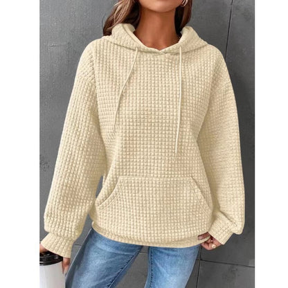 Women's Loose Casual Long-Sleeved Sweater – Solid Color Knit Pullover for Fall & Winter