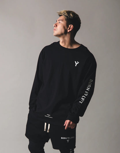 Men’s Long-Sleeved Gym Clothes – Performance Training Shirt for Gym Workouts and Fitness