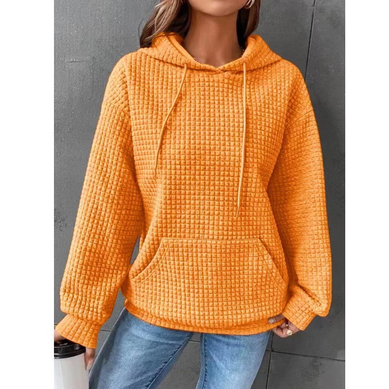 Women's Loose Casual Long-Sleeved Sweater – Solid Color Knit Pullover for Fall & Winter