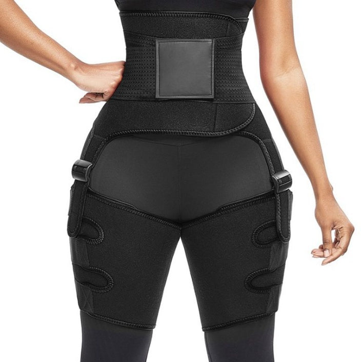 Sports Waist Belt Adjustable One-Piece Girdle with Leg Straps – Ultimate Support and Comfort for Workouts, Fitness, and Recovery