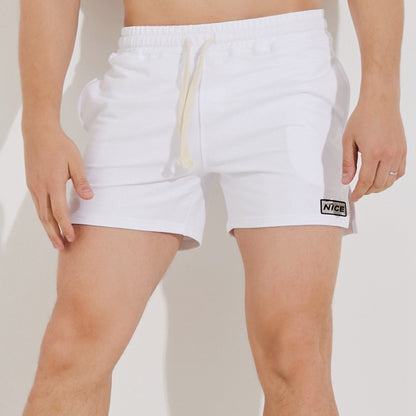 Men’s Three-Point Slit Sports Shorts – Heavyweight Casual Athletic Shorts for Training and Streetwear