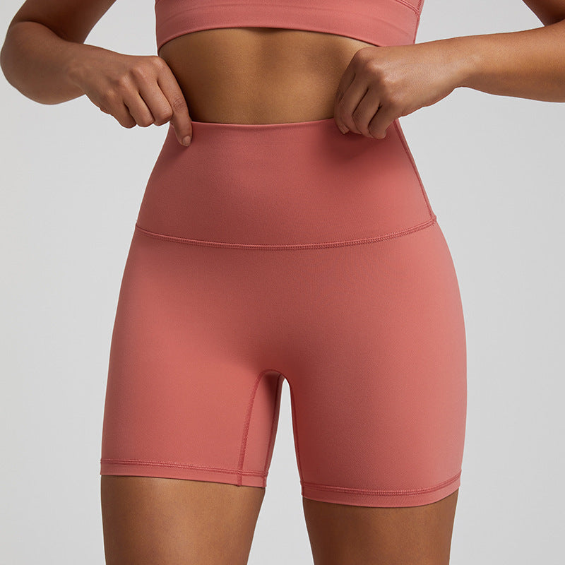 ☁️ Nude Feel Yoga Shorts – Quick-Drying, Breathable & Slim Fit Activewear for Women