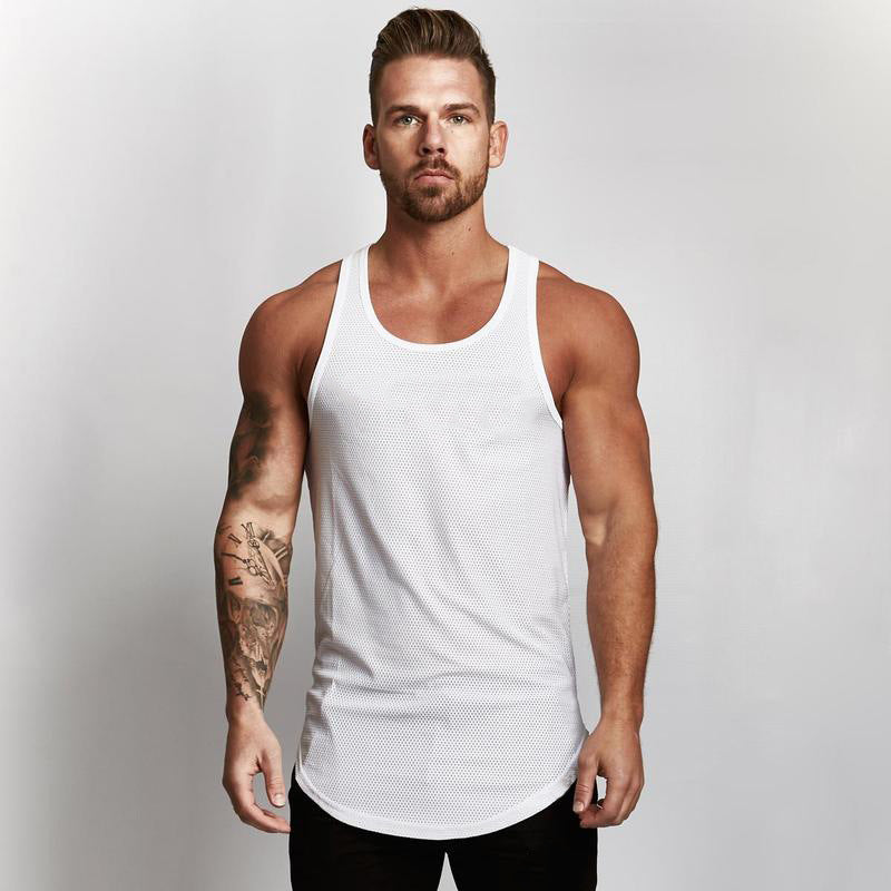 Men’s Gym Tank Top Sportswear Vest – Lightweight, Breathable Workout Shirt for Fitness & Training