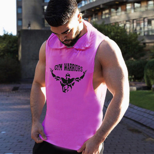 Men’s Hooded Gym Vest – Summer Sports Waistcoat, Hipster Style Workout Tank Top