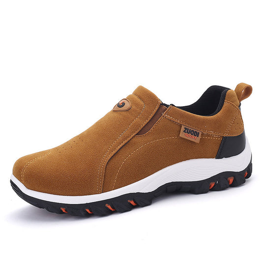 Men’s Hiking Sneakers – Thick Sole Trail Running & Travel Sports Shoes