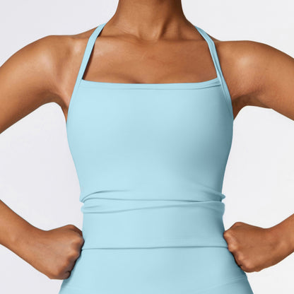 🧘‍♀️ Beauty Back Yoga Vest – Quick-Drying Sports Fitness Workout Top for Women