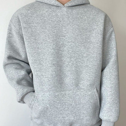 Solid Color Hooded Sweater For Men And Women Autumn And Winter Wild