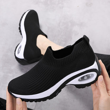 Women’s Air Cushion Mesh Sneakers – Lightweight, Breathable Running and Sports Shoes