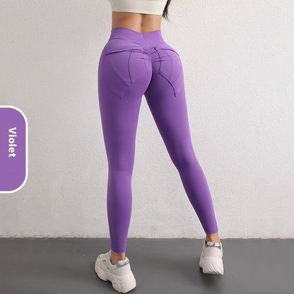 High-Waisted Yoga Pants with Pockets – Butt-Lifting Leggings for Women’s Fitness, Running & Workout