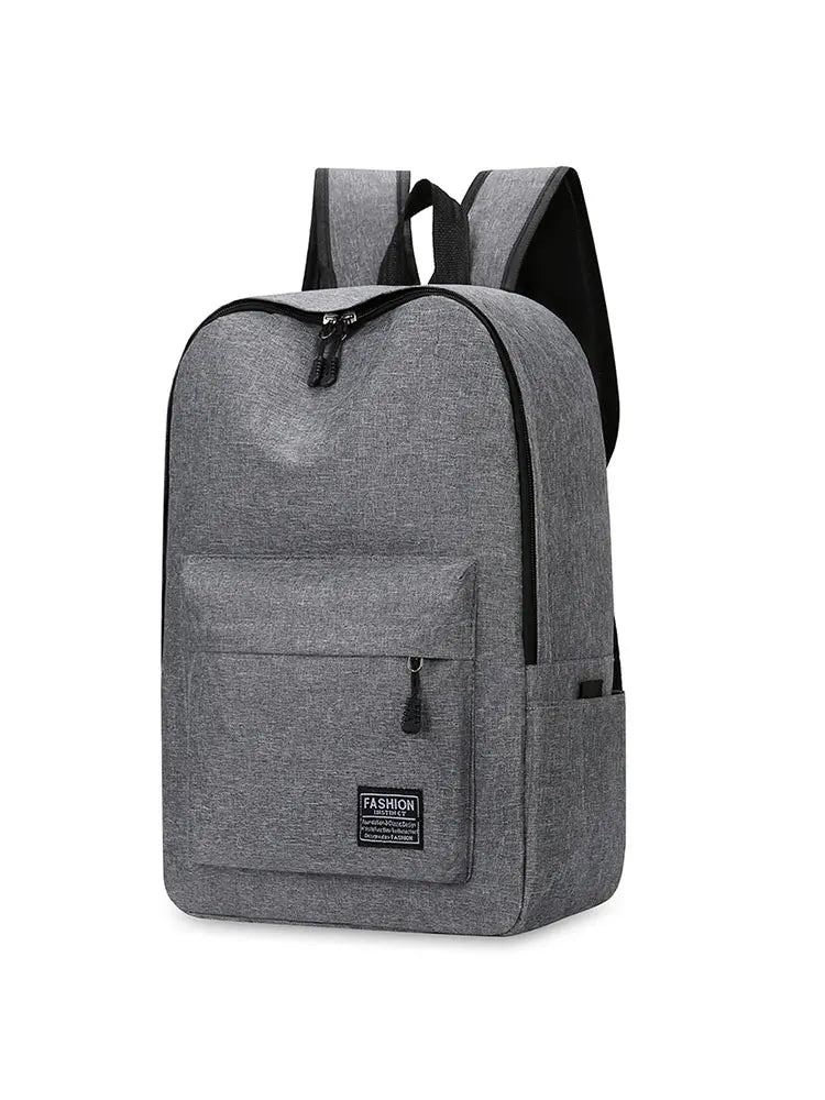 Versatile Unisex Backpack – Trendy Washable Oxford Cloth Computer Bag for School, Travel, and Everyday Use (Black, Grey, Blue, Red)