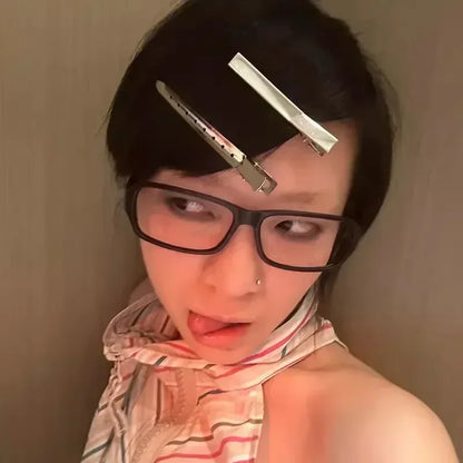 Japanese Korean Small Square Frame Glasses Women Retro Harajuku Eyeglasses Clear Reading Spectacle Blue Light Blocking Eyewears