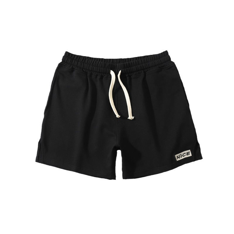 Men’s Three-Point Slit Sports Shorts – Heavyweight Casual Athletic Shorts for Training and Streetwear