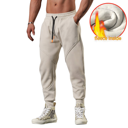 🥶🔥 Men’s Warm Outdoor Track Sweatpants – Loose Tapered Leisure Joggers