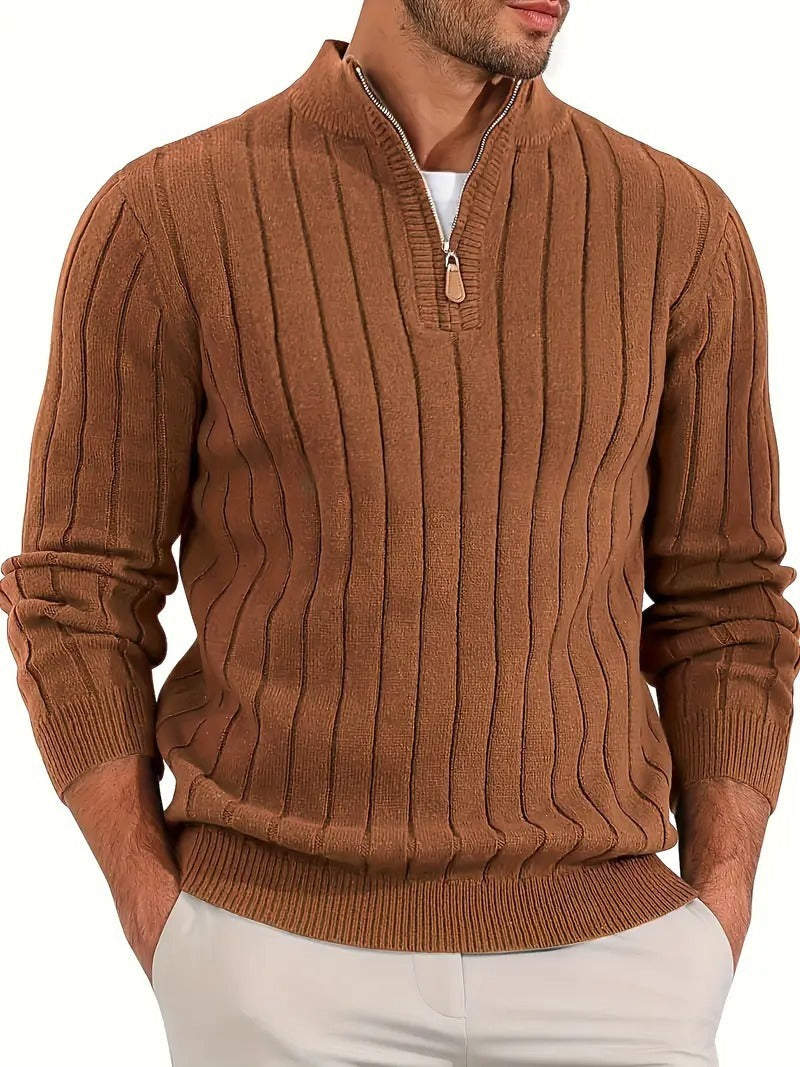 Retro Versatile Long Sleeve Sweater Men