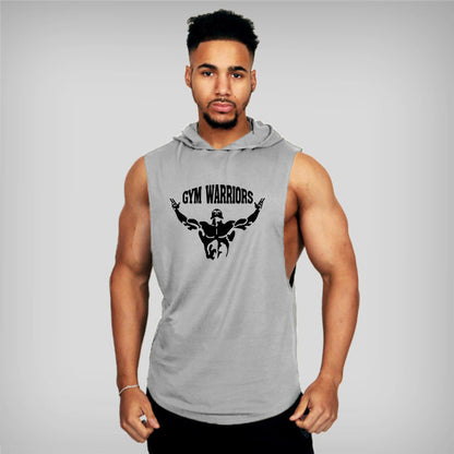 Men’s Hooded Gym Vest – Summer Sports Waistcoat, Hipster Style Workout Tank Top