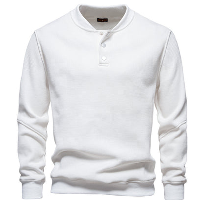 New Fleece-lined Men's Round Neck Sweatshirt