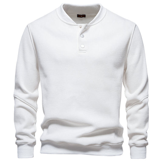 New Fleece-lined Men's Round Neck Sweatshirt