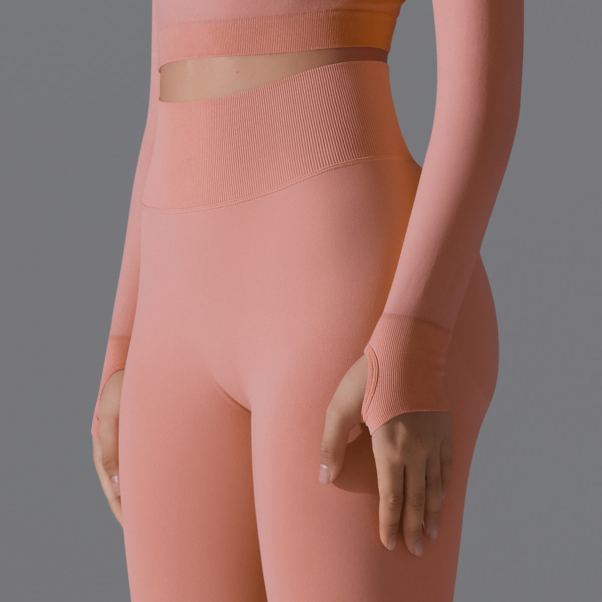 Seamless High-Waisted Yoga Pants – Nude Feel Slim Fit Leggings for Women’s Fitness & Workout