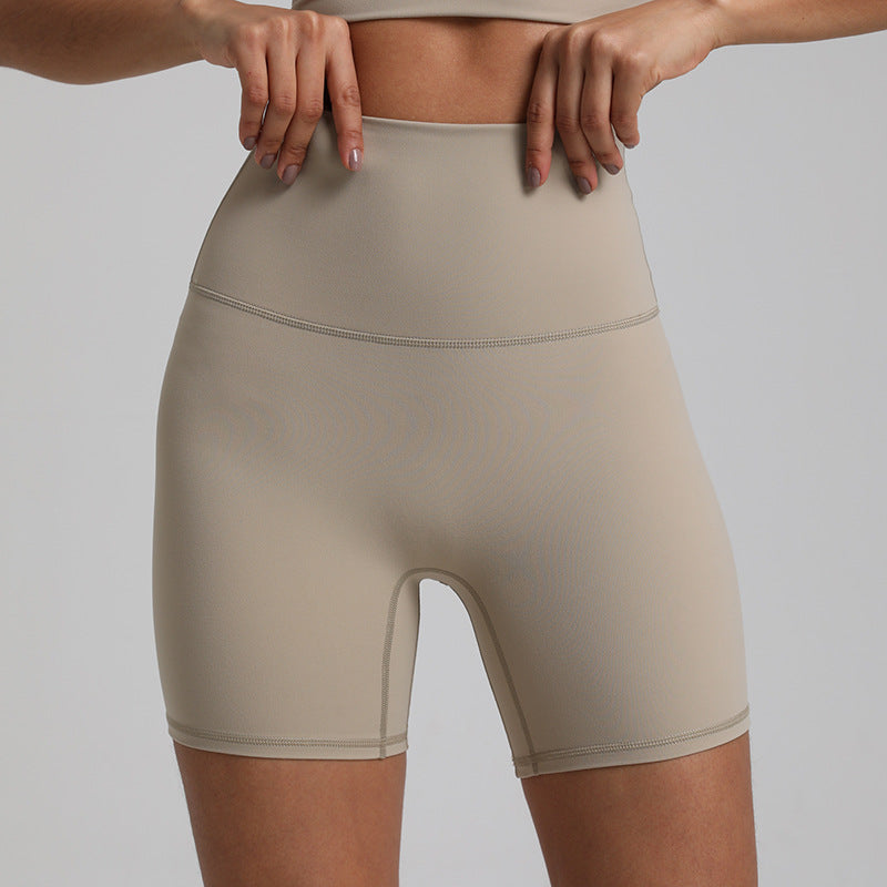 ☁️ Nude Feel Yoga Shorts – Quick-Drying, Breathable & Slim Fit Activewear for Women