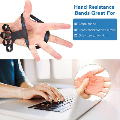 Silicone Grip Device – Finger Exercise Stretcher for Hand Strength, Arthritis Relief & Rehabilitation